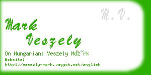 mark veszely business card
